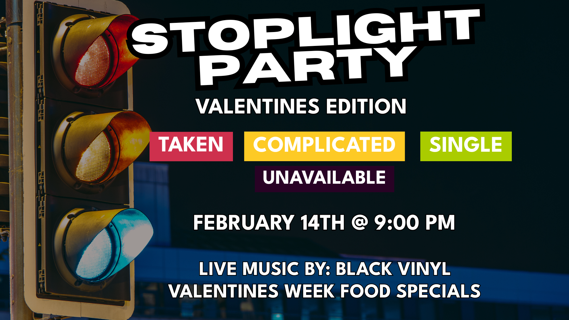 Valentines Day Party Ft. Black Vinyl Band