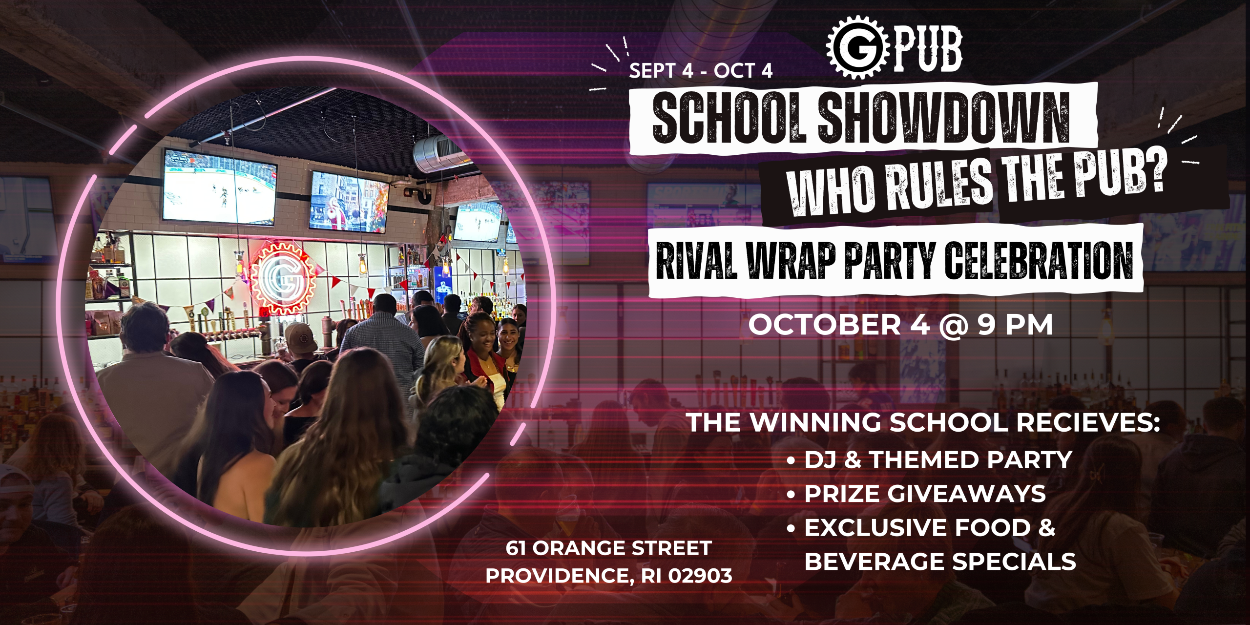 GPub School Showdown: Rivalry Wrap Party