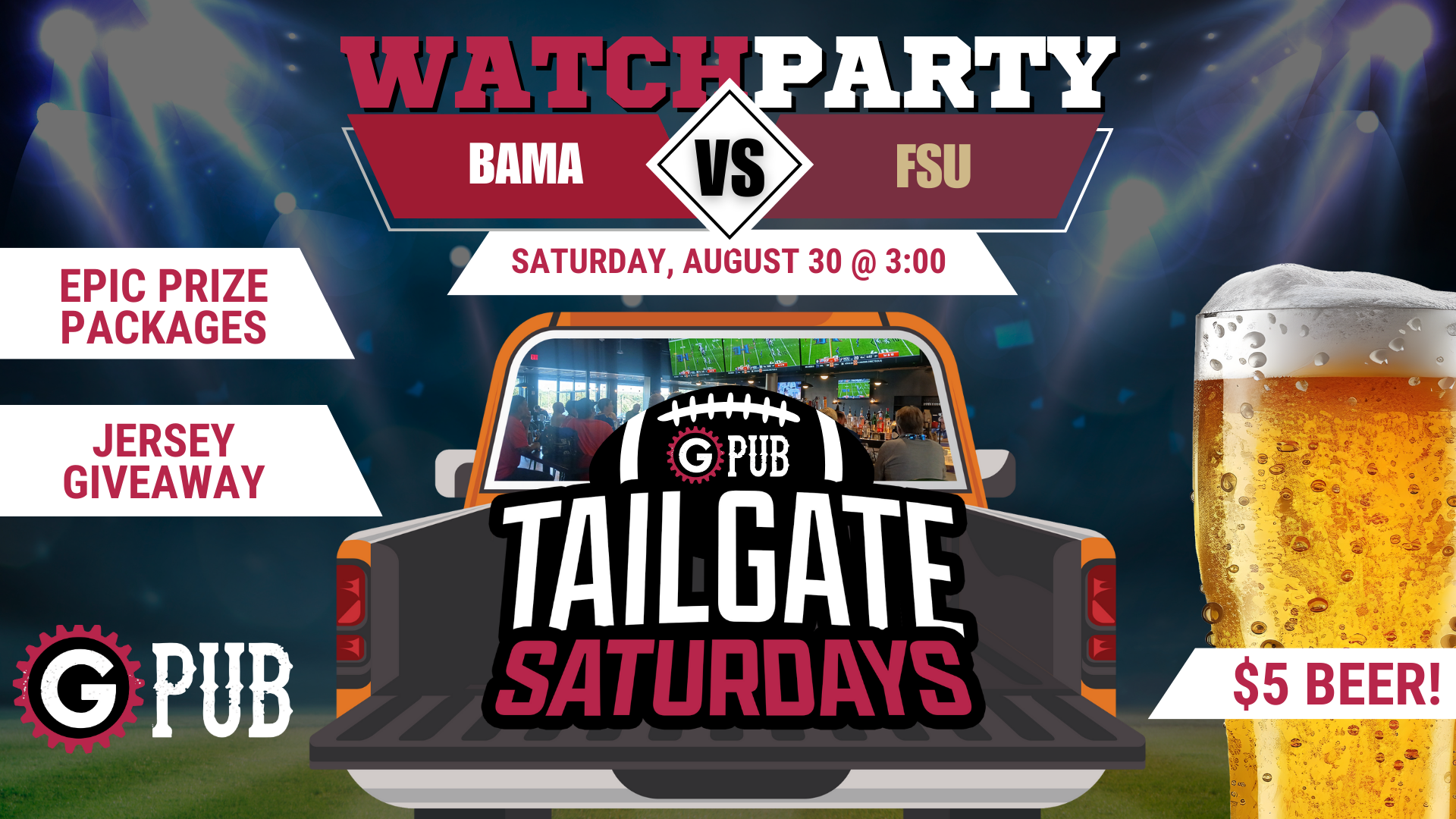 Watch Party: Alabama vs Florida State